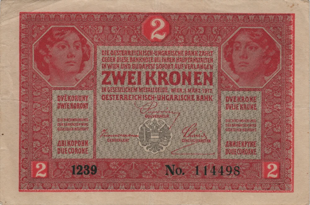 2 Kronen, 1917 Obverse
