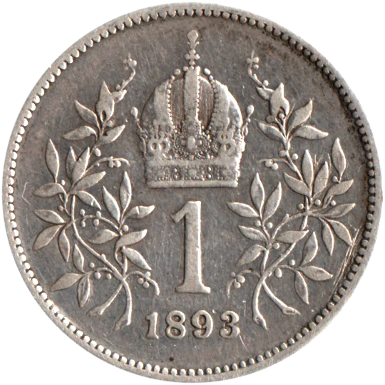 1 Krone, 1893 Reverse