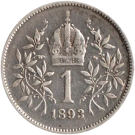 Preview 1 Krone, 1893 reverse