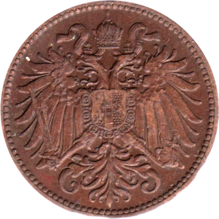 2 heller, 1907 Obverse