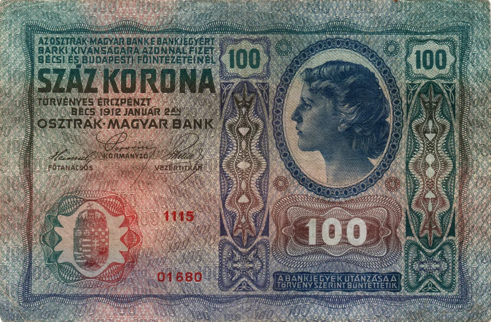 100 Kronen, 1912 Reverse