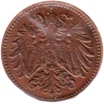 1 heller, 1914 Obverse