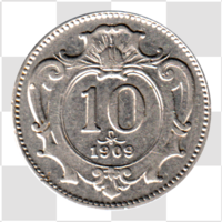 Preview 10 heller, 1909 reverse