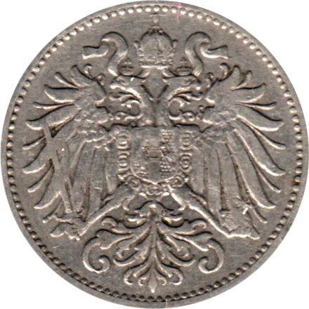 10 heller, 1894 Obverse