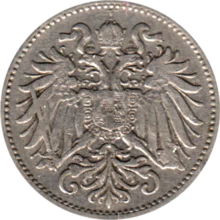 Preview 10 heller, 1894 obverse