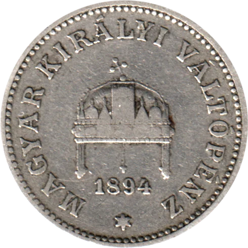 20 heller, 1894 Obverse