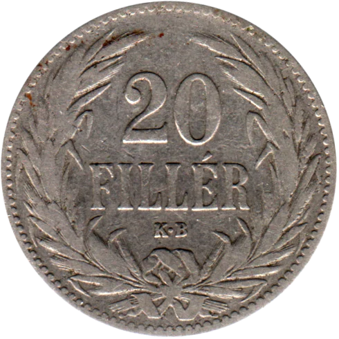 20 heller, 1893 Reverse