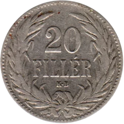 Preview 20 heller, 1893 reverse