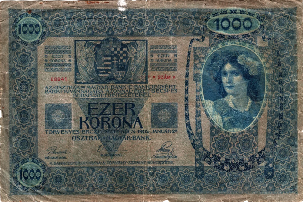 1000 Kronen, 1902 Reverse