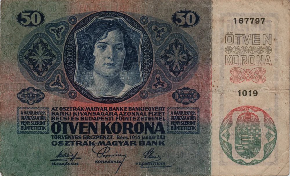 50 Kronen, 1914 Reverse