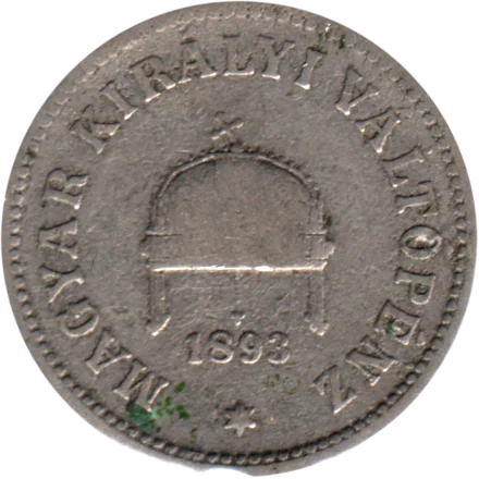 10 heller, 1893 Obverse