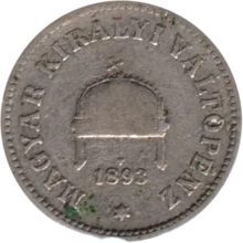Preview 10 heller, 1893 obverse