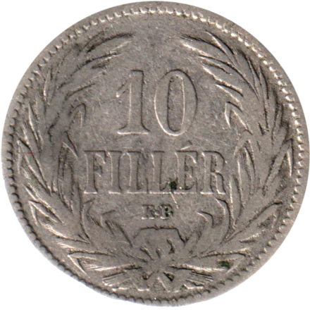 10 heller, 1893 Reverse