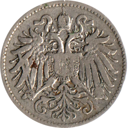 10 heller, 1893 Obverse