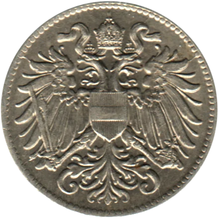 10 heller, 1916 Obverse