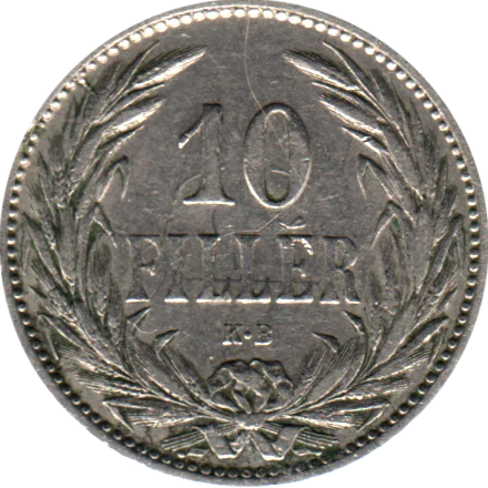 10 heller, 1894 Reverse