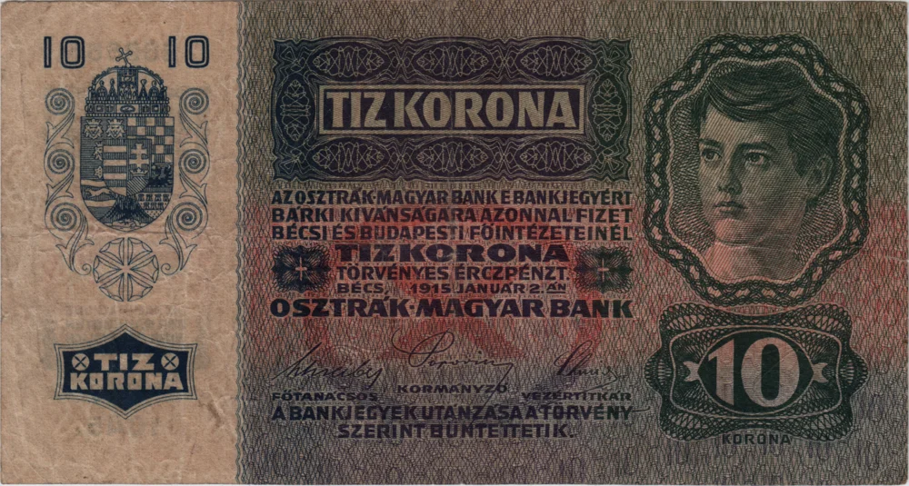 10 Kronen, 1915 Reverse