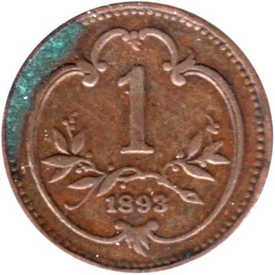 Preview 1 heller, 1893 reverse