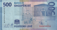 Preview 500 Lekë, 2020 reverse