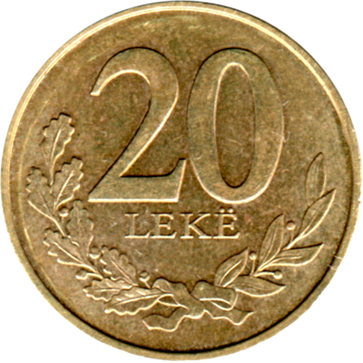 20 Lekë, 2024 Reverse