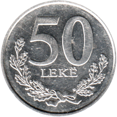 50 Lekë, 2020 Obverse
