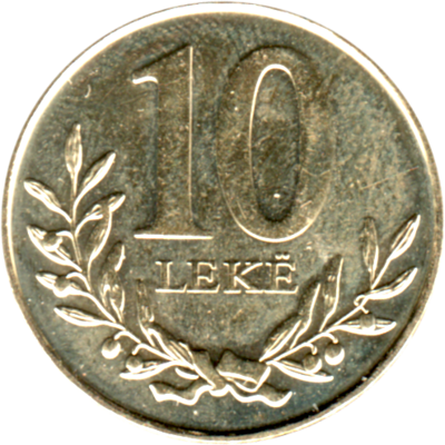 10 Lekë, 2023 Obverse