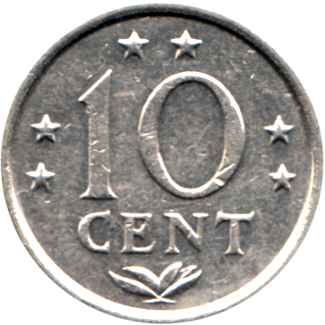 10 cents, 1975 Reverse
