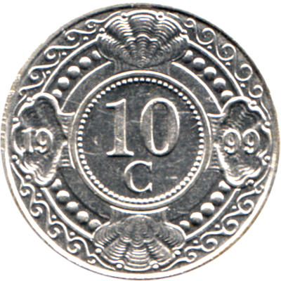 10 cents, 1999 Reverse