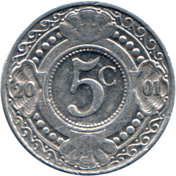 5 cents, 2001 Reverse