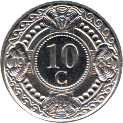 10 cents, 1989 Reverse