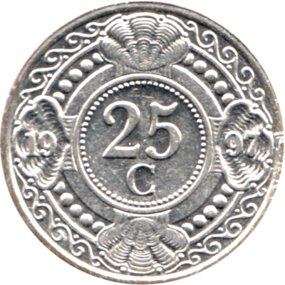 25 cents, 1997 Reverse
