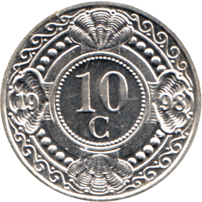 10 cents, 1998 Reverse