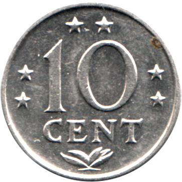 10 cents, 1974 Reverse
