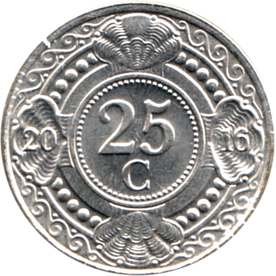 25 cents, 2016 Reverse