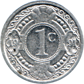 1 cent, 1991 Reverse