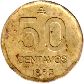Preview 50 centavos, 1985 reverse