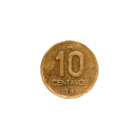 Preview 10 centavos, 1987 reverse