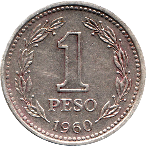 1 Peso, 1960 Reverse