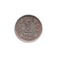 Preview 1 Peso, 1960 reverse