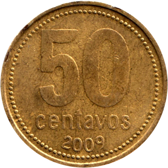 50 centavos, 2009 Reverse