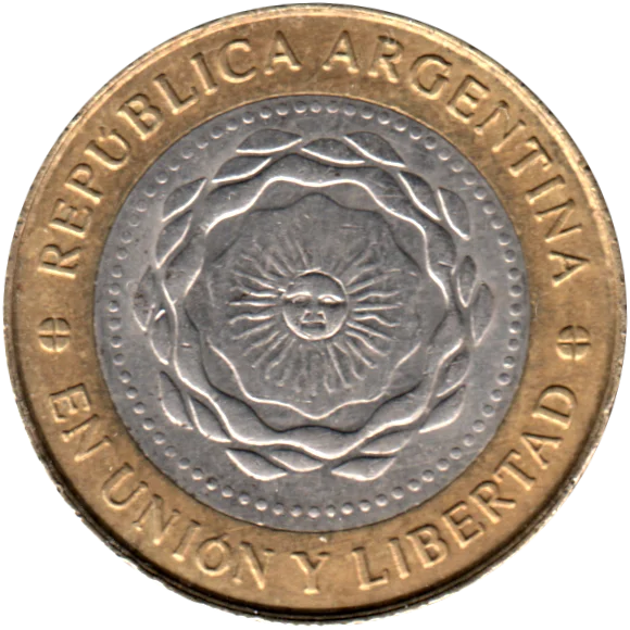 2 Pesos, 2015 Obverse