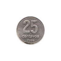 Preview 25 centavos, 1996 reverse