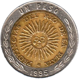 Preview 1 Peso, 1995 reverse