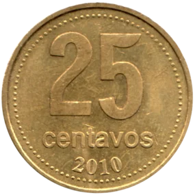 Preview 25 centavos, 2010 reverse