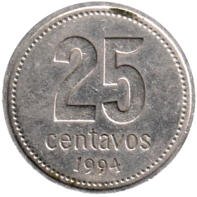 Preview 25 centavos, 1994 reverse