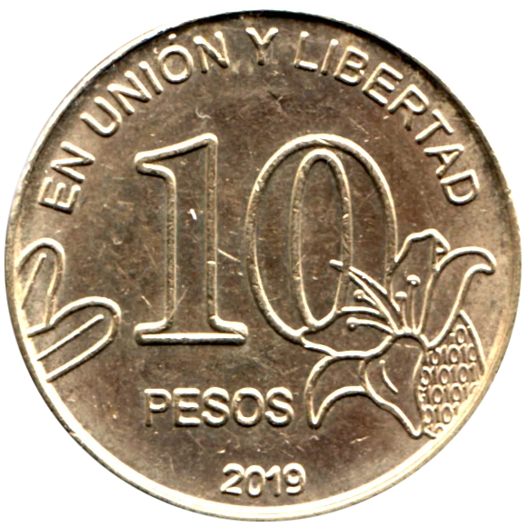 10 Pesos, 2019 Reverse