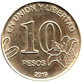 Preview 10 Pesos, 2019 reverse