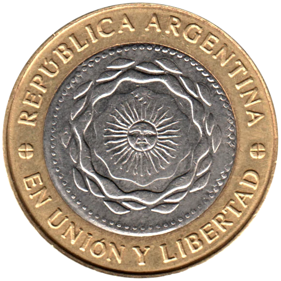 2 Pesos, 2016 Obverse