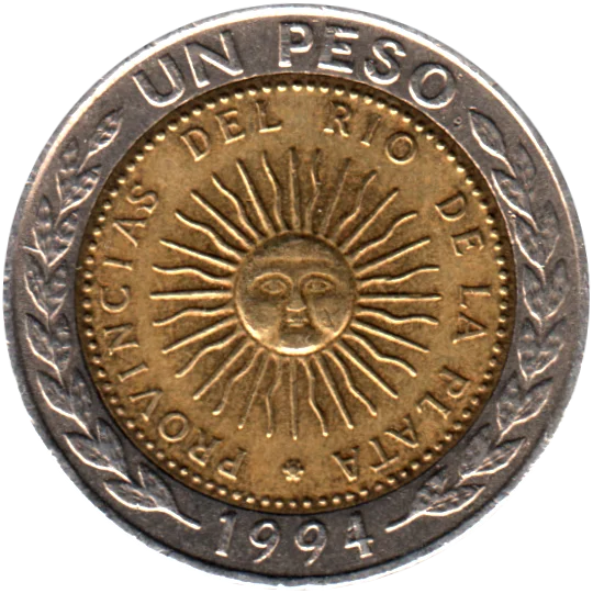 1 Peso, 1994 Reverse