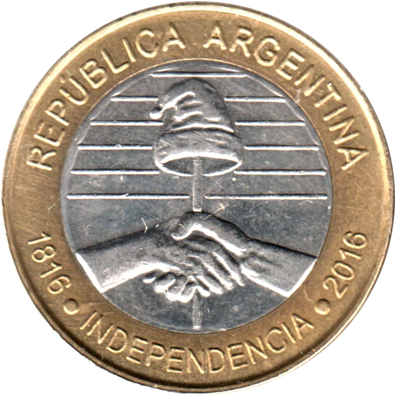 2 Pesos, 2016 Obverse